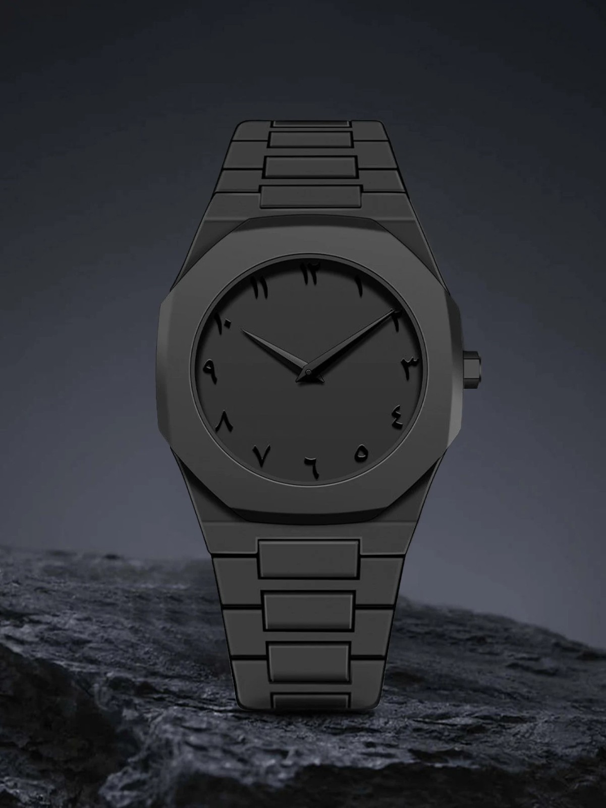 Men Simple Quartz Watch Minimalist Numberless Dial Push Clasp 5 Colors Battery