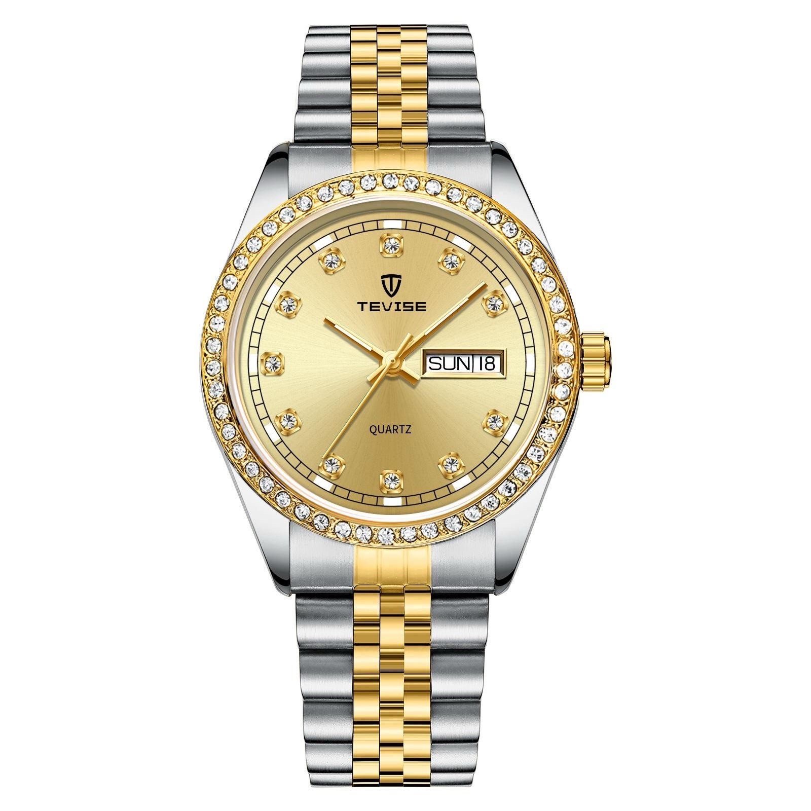TEVISE Automatic Mechanical Men’s Watch Stainless Steel Date Dial