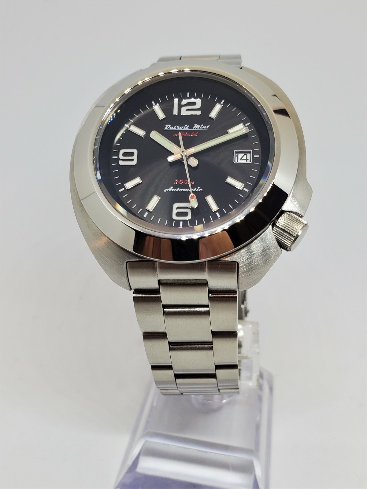 Detroit Mint Afield Explorer Field Watch NH36 Sapphire Black Dial