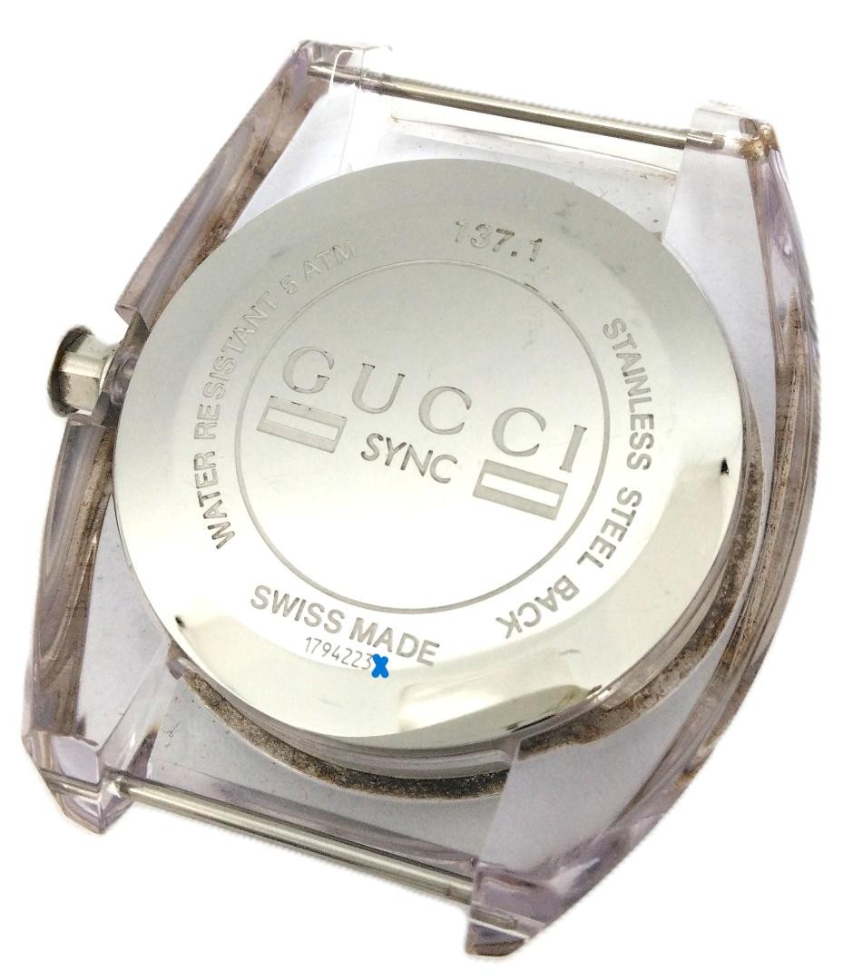 Gucci Sync Interlocking 137.1 Analog Quartz Men Watch Sink Interlocking G Men’S