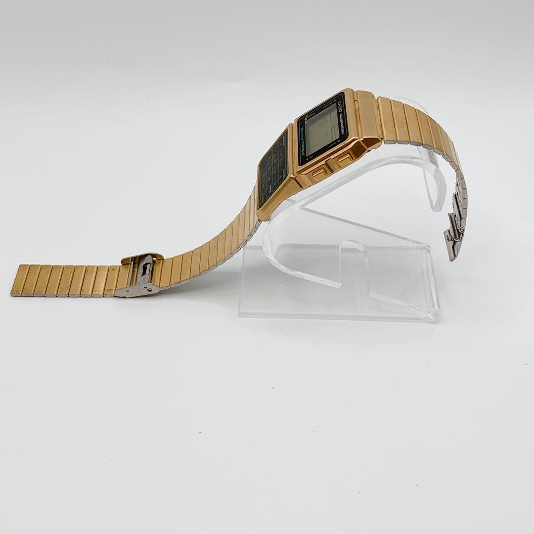 CASIO Data Bank Gold Digital Watch Men’s Calculator Retro Style