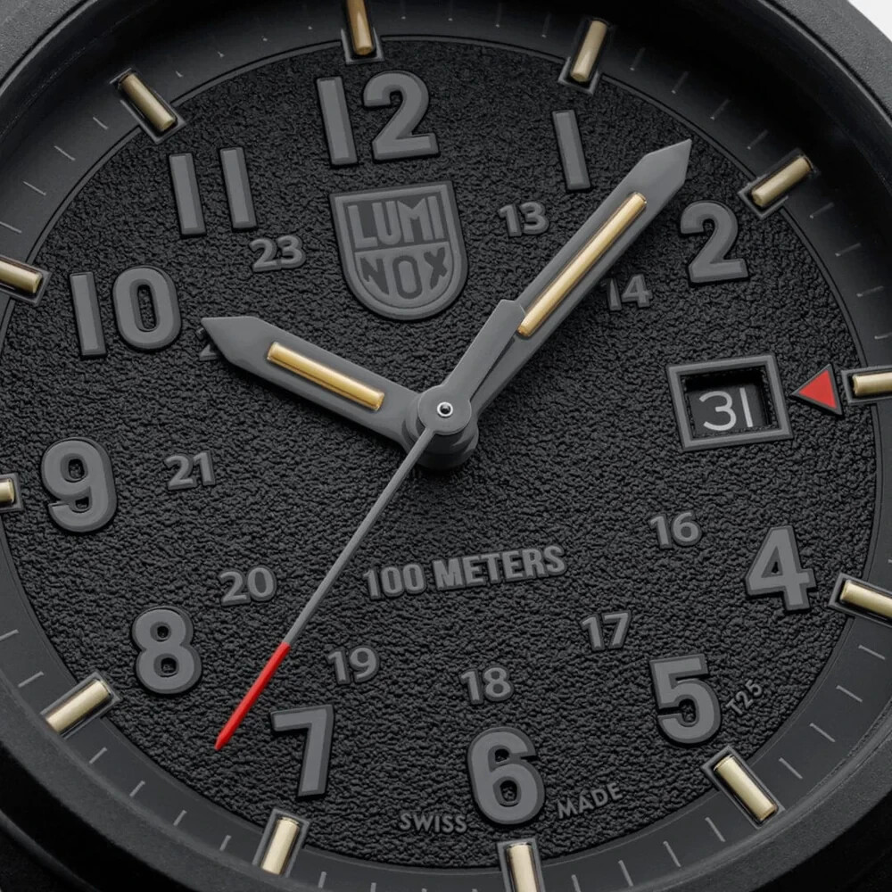 Luminox Atacama Field Black Dial Rubber Band Watch XL.1961 43MM Sapphire Glass