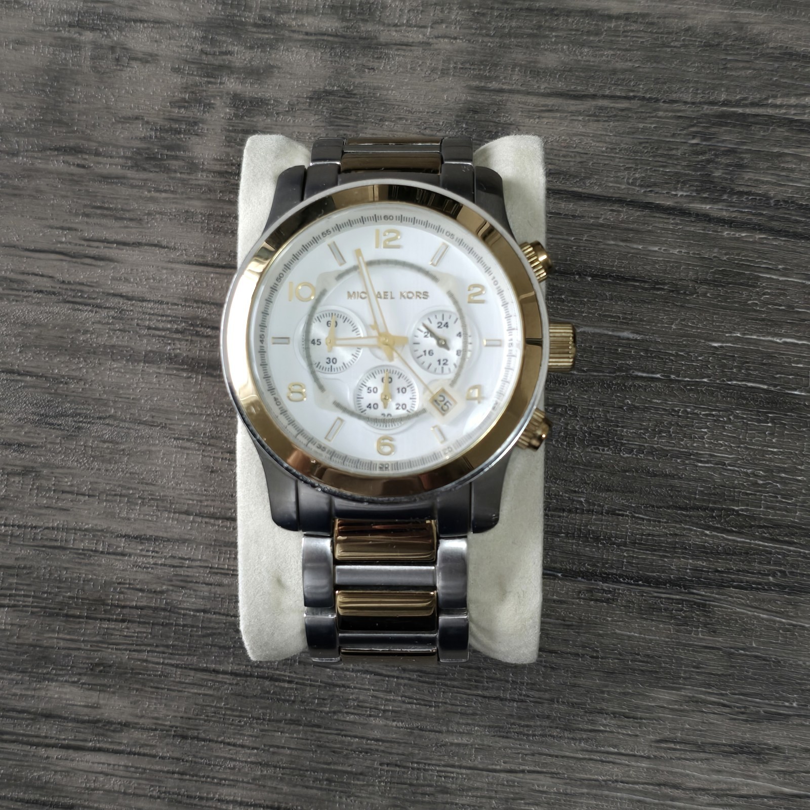 Michael Kors Bradshaw Silver & Rose Gold Tone Silver Dial Men’s Watch MK8176