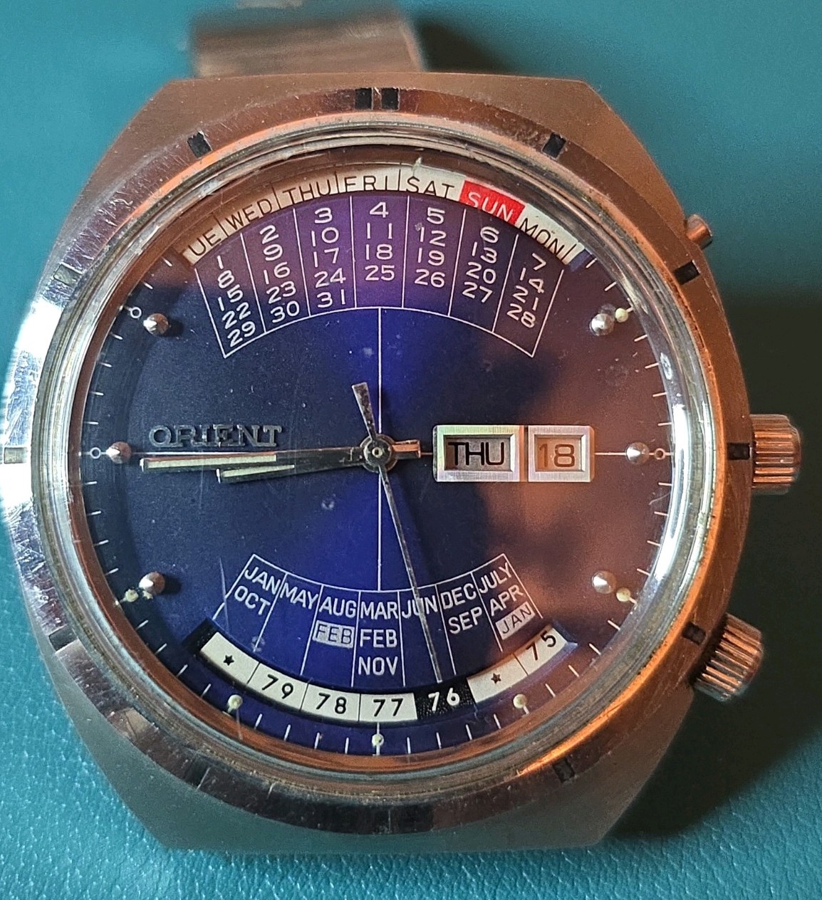 Orient Men’s Automatic Stainless Steel Watch Blue Dial
