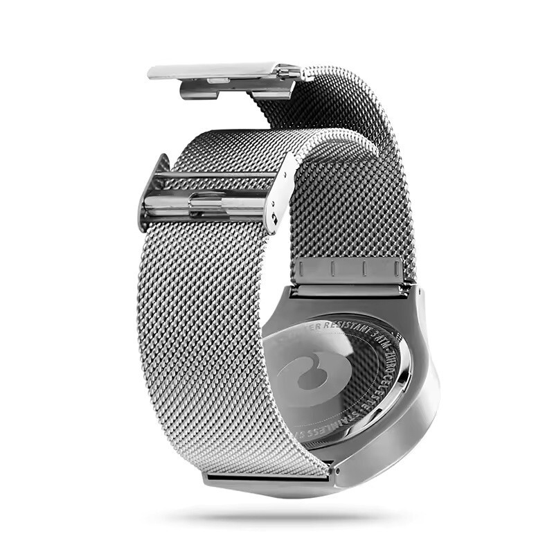 Numberless Watch – Liquid Blue Display – Fathers Day Gift Novelty Unique Unisex