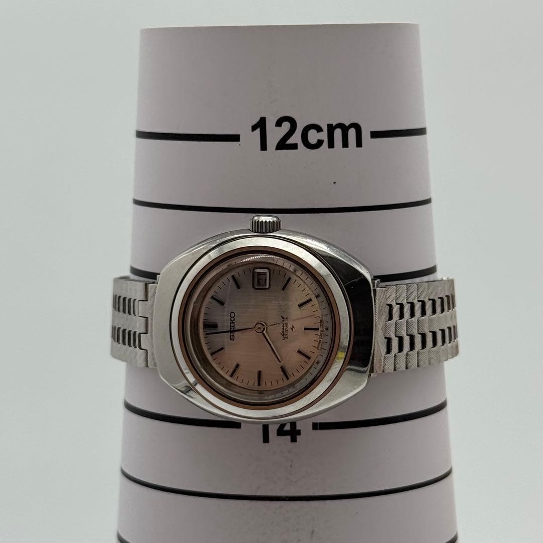 Working condition SEIKO manual winding date ladies’ watch, silver, round, ra