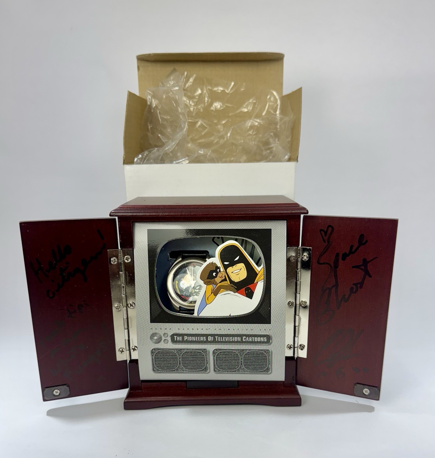 Signed George Lowe Space Ghost Fossil Limited Edition Wristwatch in Cabinet NOS