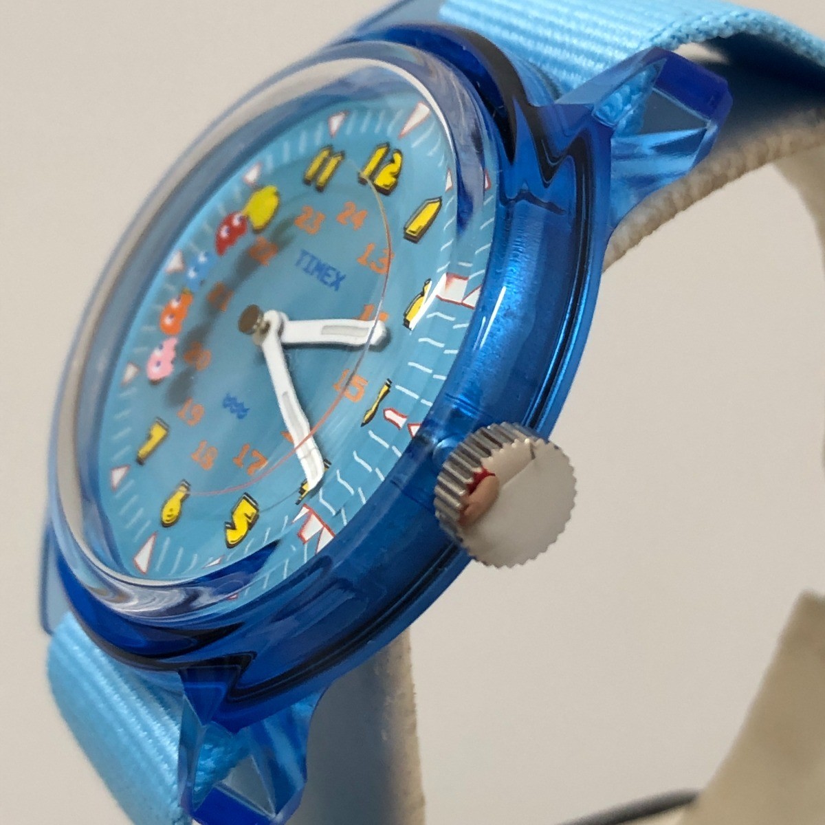 Timex Pac-Man Collaboration Camper Quartz Watch Blue Used