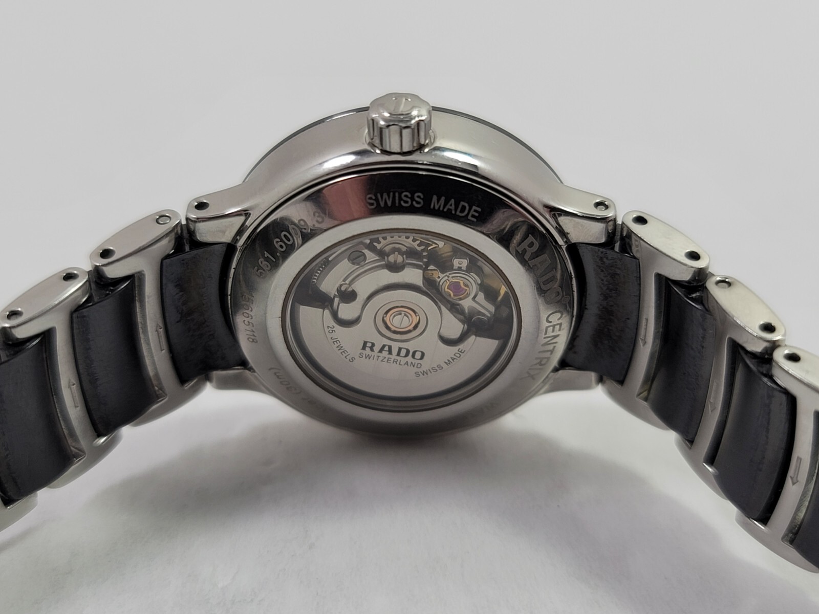 Rado Centrix Automatic Diamond Black Dial Stainless Steel Ladies Watch R30009752