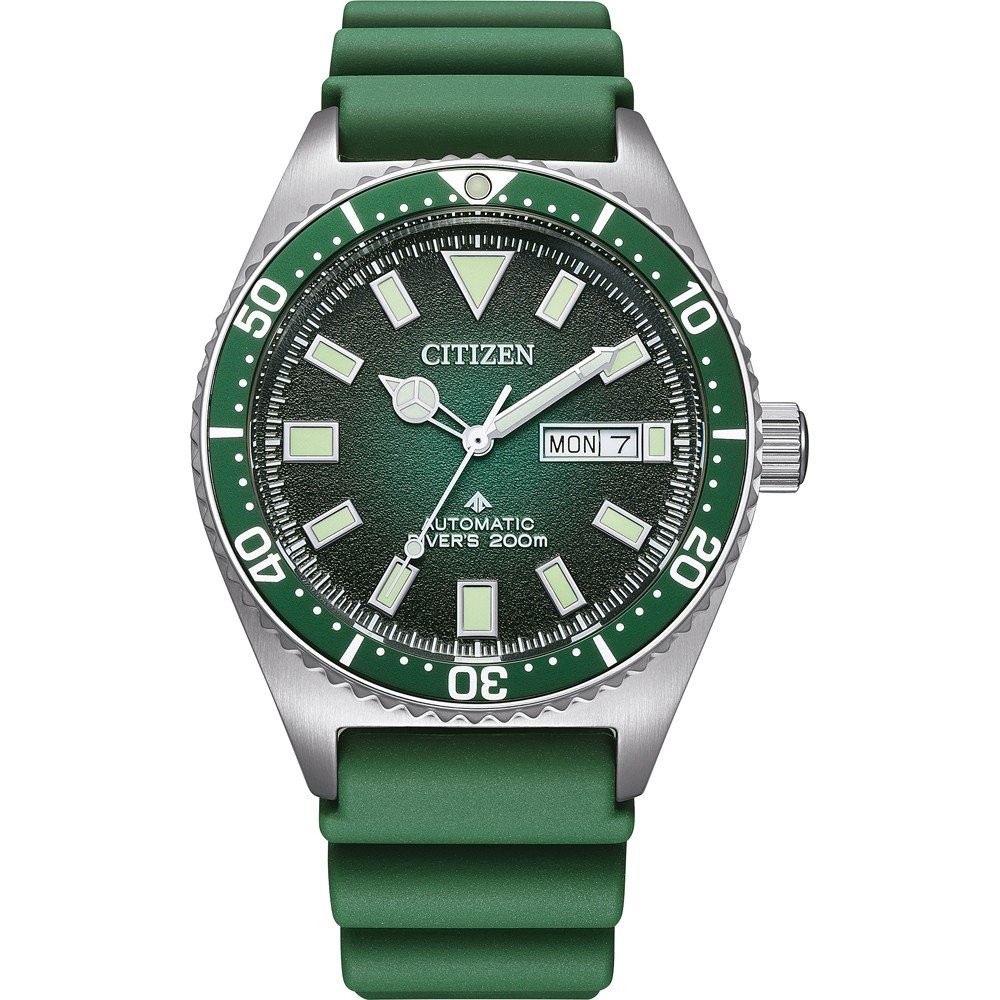 Citizen Green Mens Analogue Watch Promaster Marine NY0121-09XE