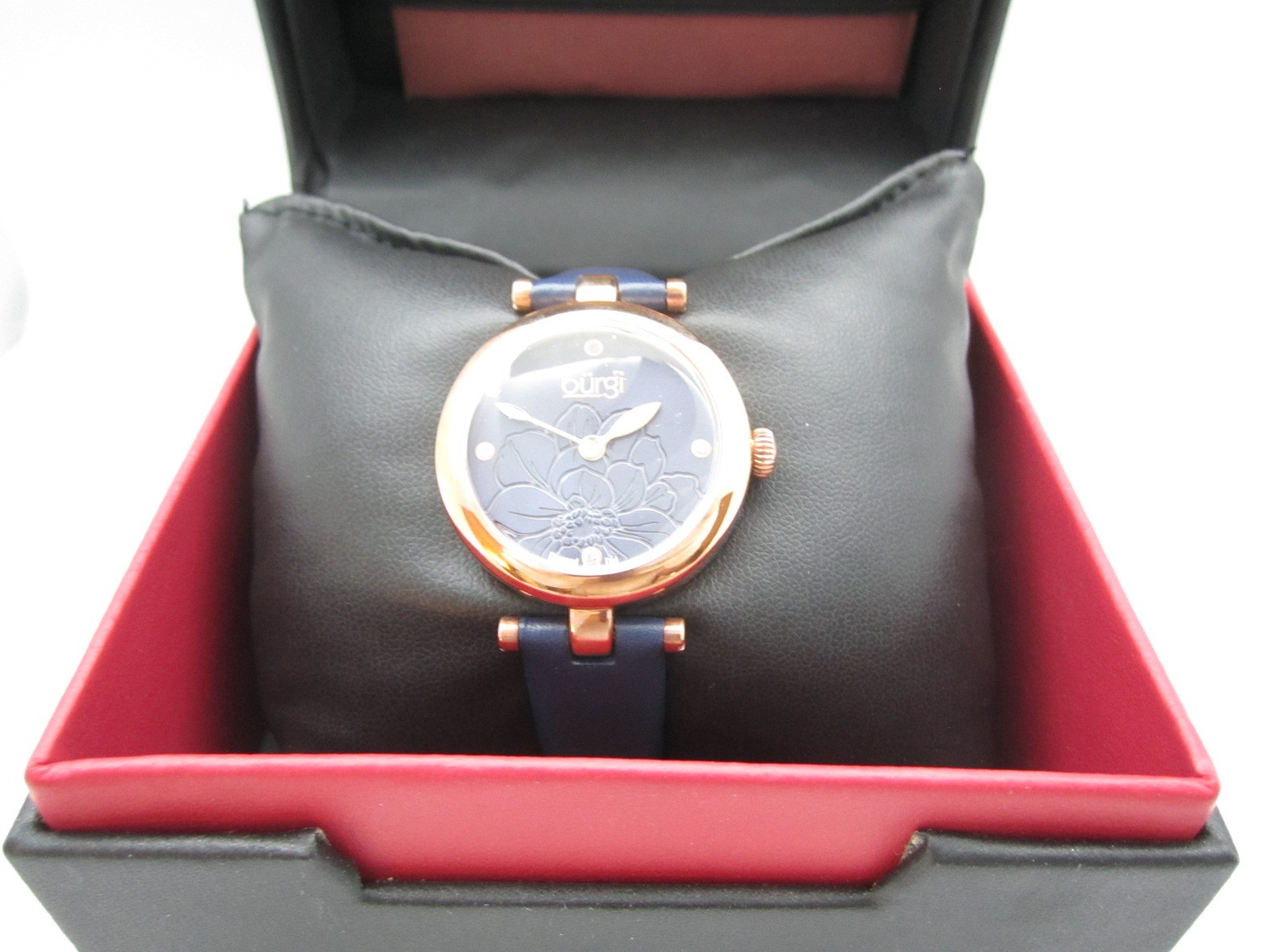 New Women Burgi Quartz WR Analog 31mm Round Watch (H897) “New Battery”