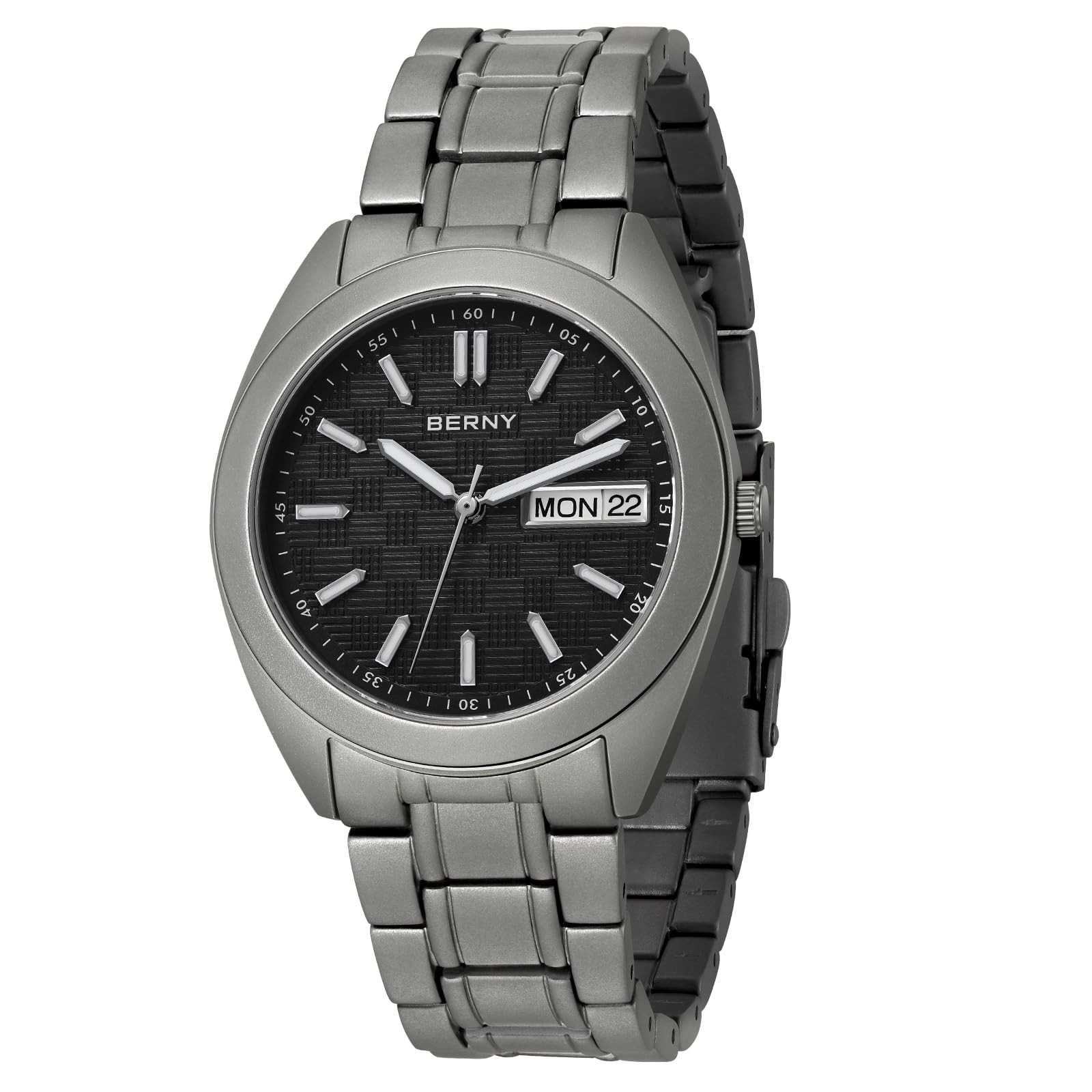 Titanium Watch for Men Japanese Quartz Movement Analog Quartz Watches Super L…