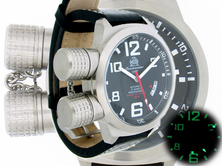 German U-Boot HORIZONTAL Crown Protection Automatic T0108