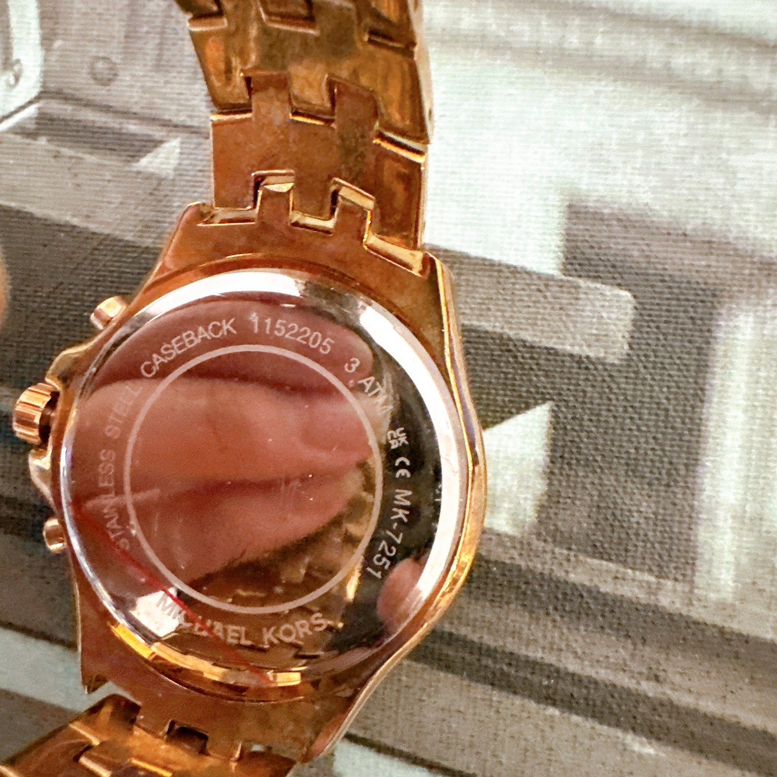 Michael Kors MK7251 Oversized Pilot Pavé Rose Gold-Tone Watch