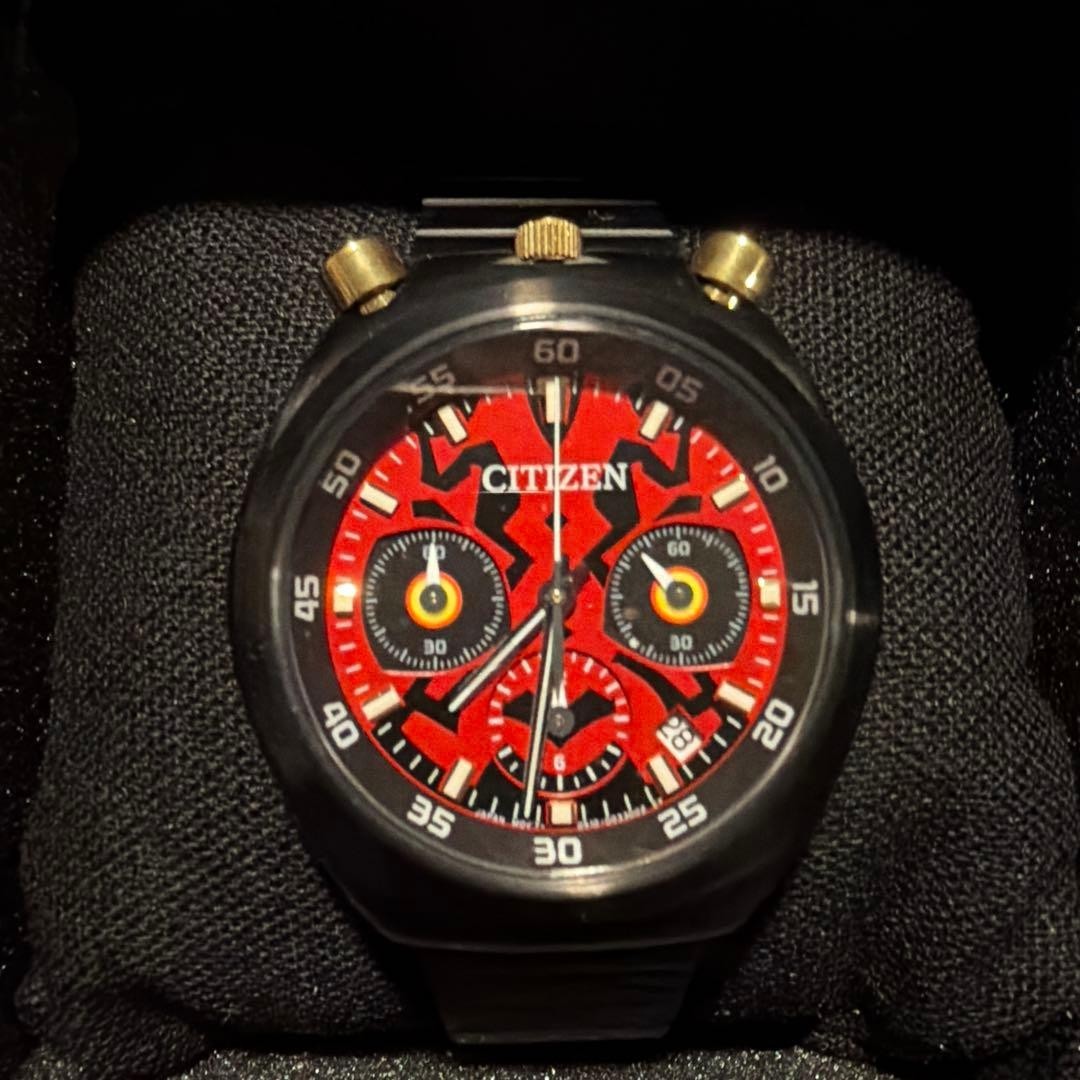 Citizen Record Label Tsuno Chrono Star Wars Darth Maul Limited AN3668 55W Mens