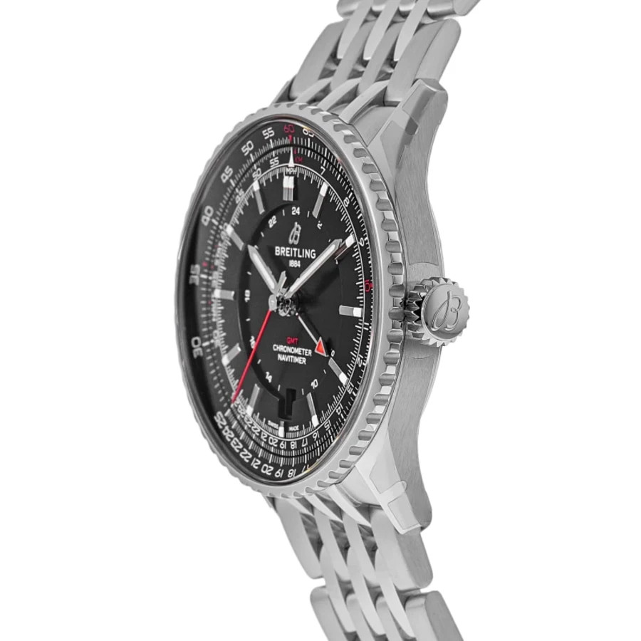 New Breitling Navitimer Automatic 41 GMT Black Dial Men’s Watch A32310251B1A1