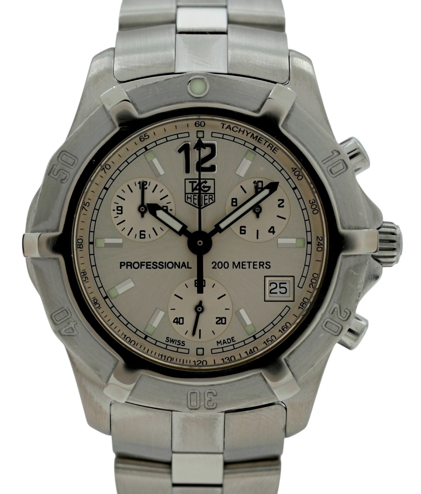 Tag Heuer 39mm Men’s Exclusive 2000 Series Chronograph Swiss Watch! Ref: CN1111!