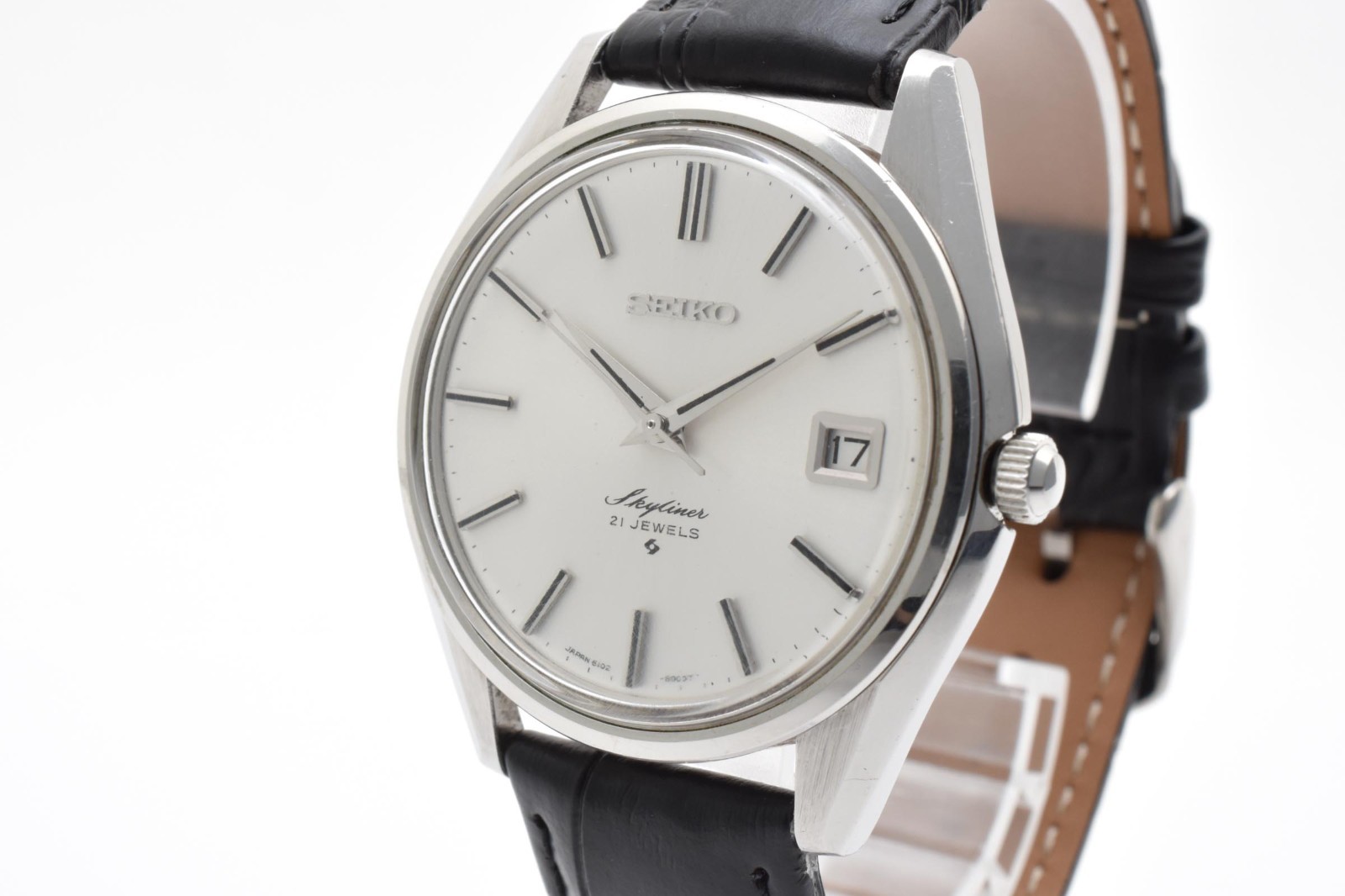 [NEAR MINT] Vintage SEIKO SKYLINER 6102-8000 Manual Winding Mens Watch JAPAN