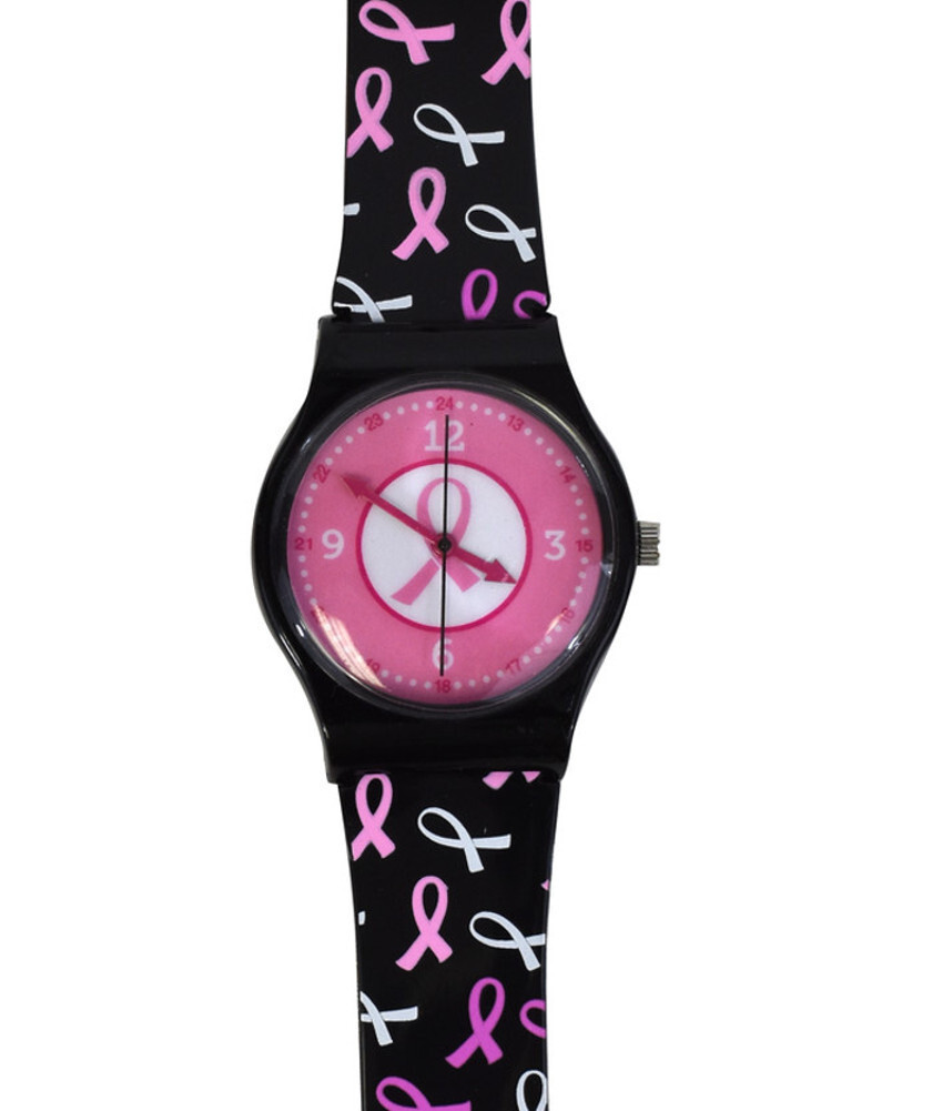 CLEARANCE! Nurse Medical Breast Cancer Awareness Pink Ribbon Jelly Watch NIB!