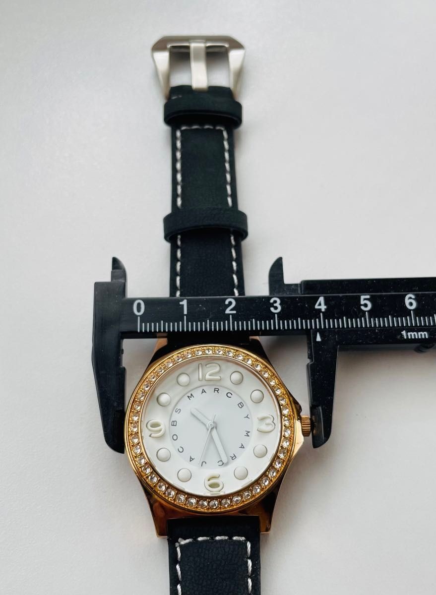 New battery and strap beautiful Marc by Marc Jacobs watch With rhinestones