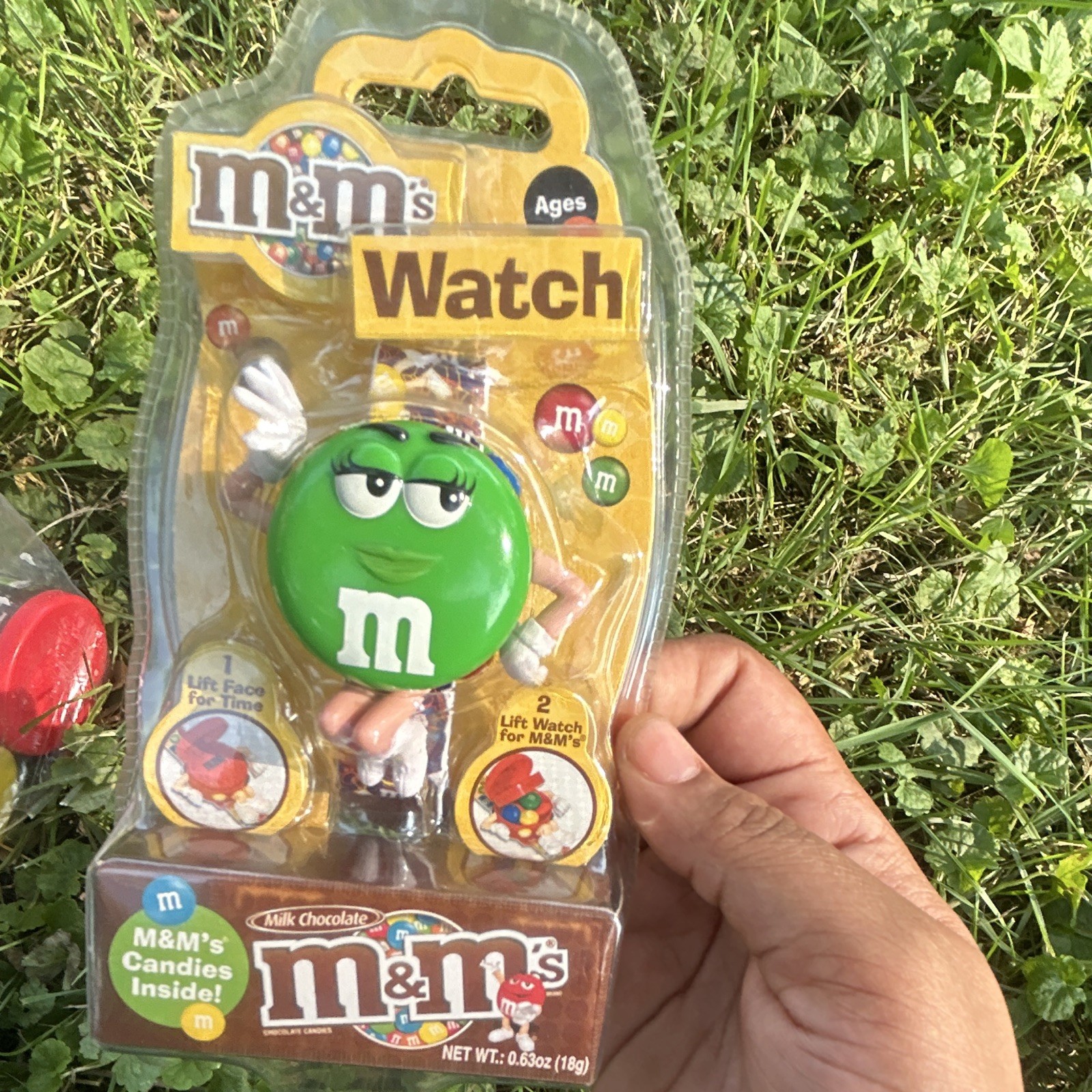 M&M’s Green Character Kids Digital Quartz Watch Date w/ Box & Manual