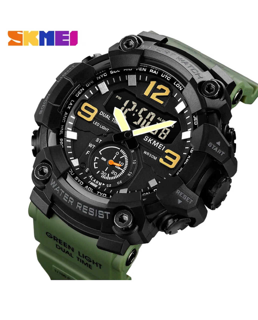 Men Large OVERSIZED Waterproof Digital Sports Military Tactical WRIST WATCH 54mm