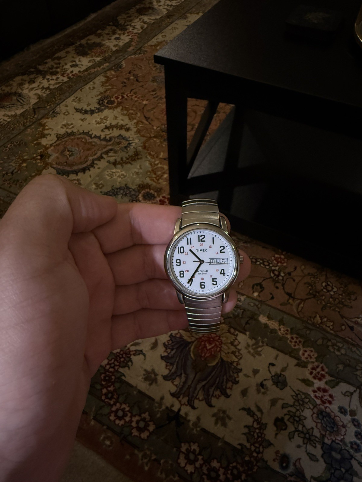 Timex Easy Reader Mens Watch 30mm IndigloDay Date 2016 Stretch
