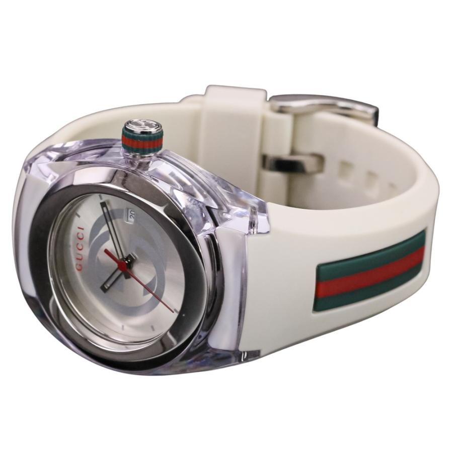 Used Good Condition GUCCI Gucci Sync Interlocking G Watch 137.3 Silver Dial