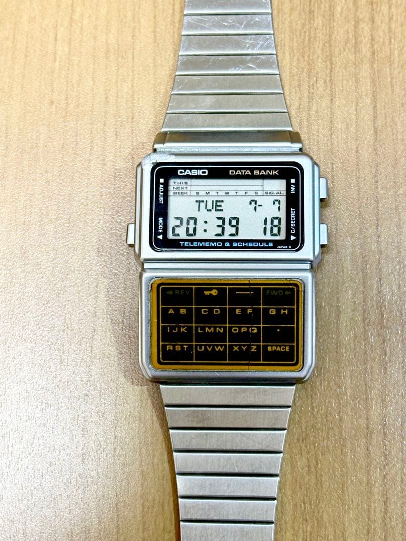 Rare Casio Data Bank DBC-600 Vintage Watch Battery Changed