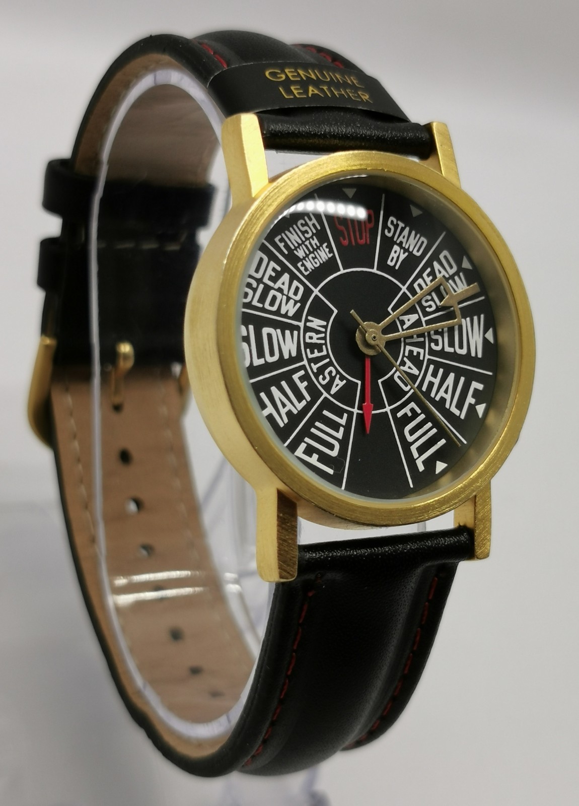 Vtg 2016 Unemployed Philosophers Guild Ship EOT Chadburn 33mm Quartz Gents Watch