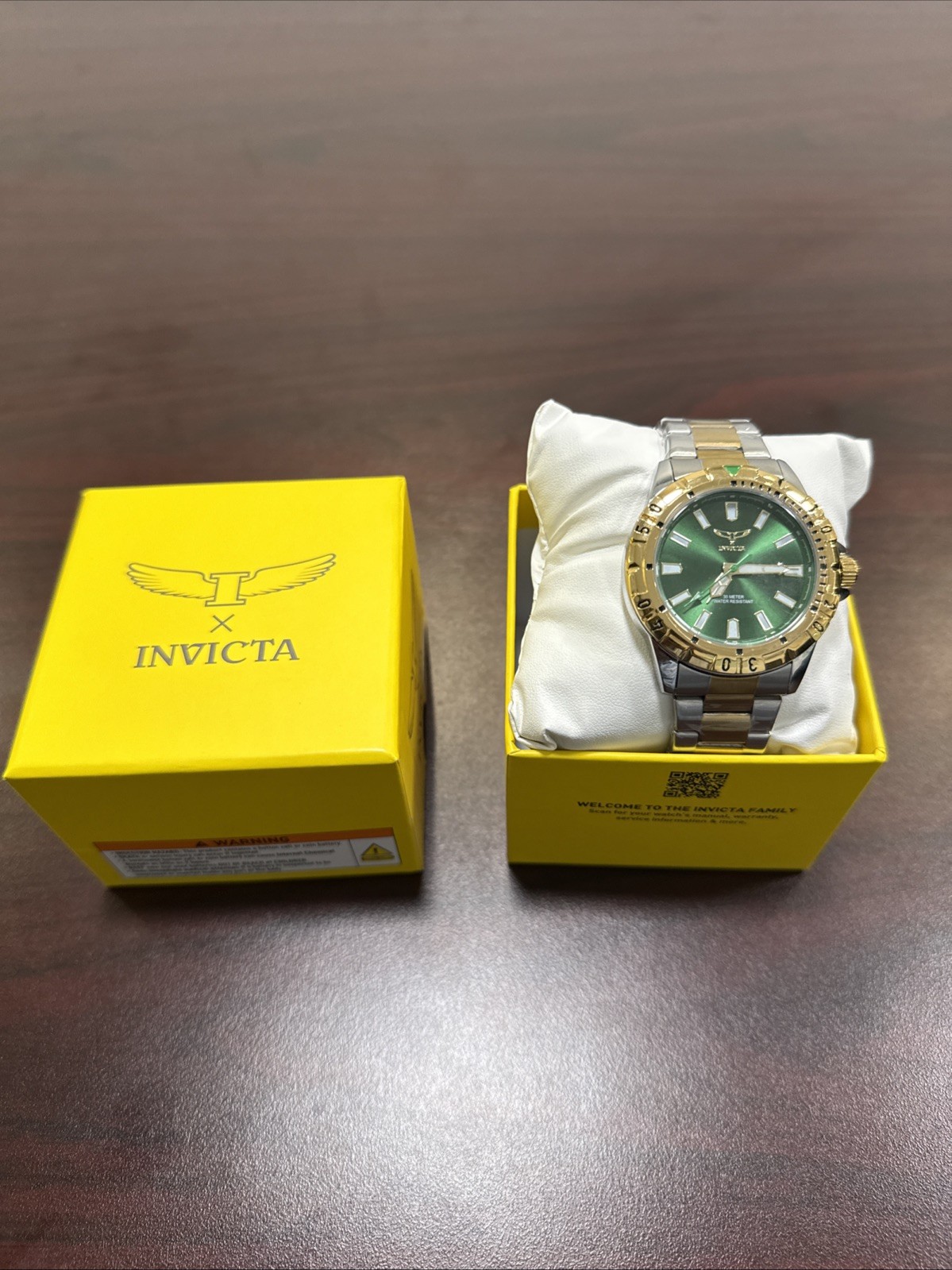 🔥 Invicta 69038 Specialty I Green Dial Gold Steel 42mm Men’s Watch