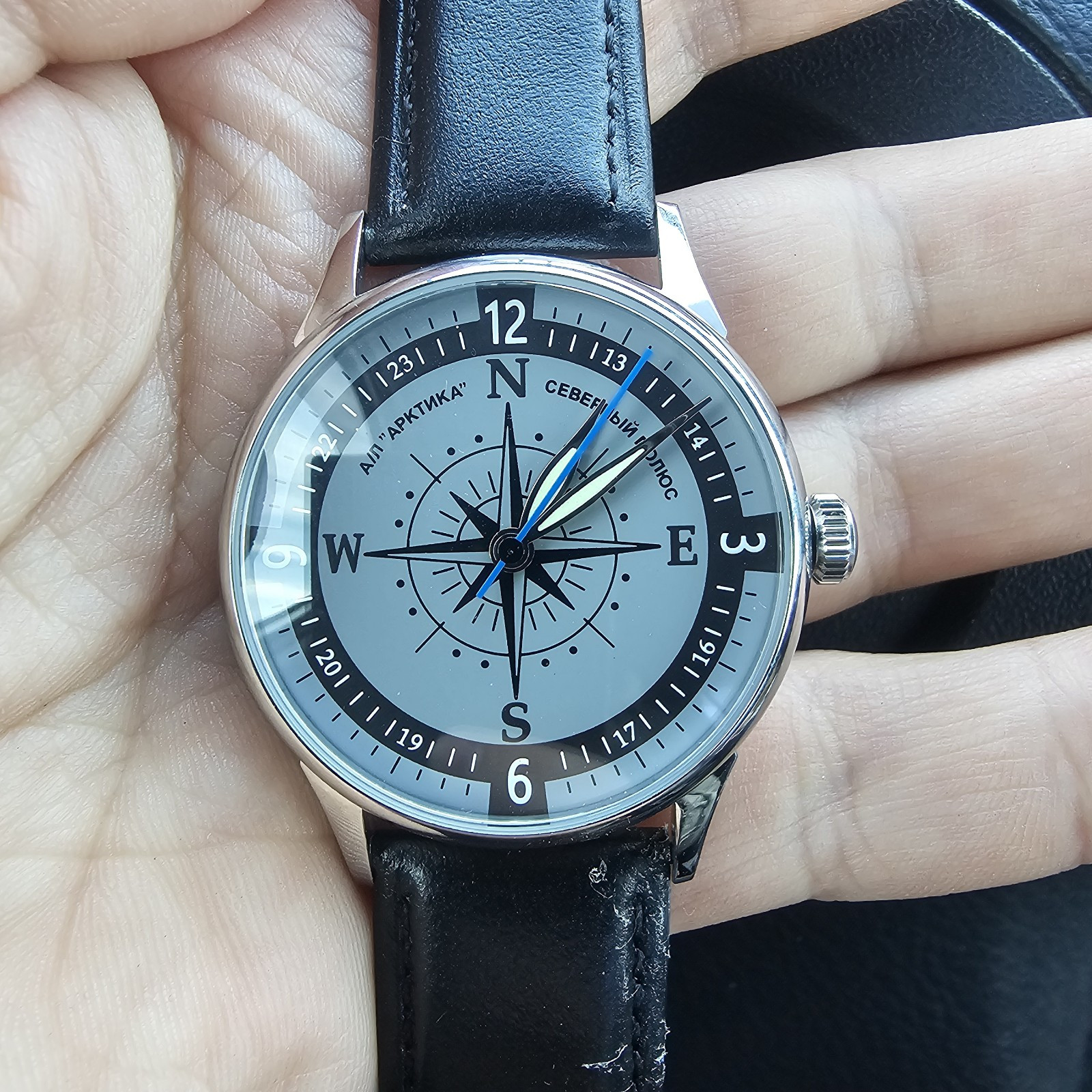 New! Men’s watch RAKETA Arctic North Pole Rare watch, Mechanical watch Soviet
