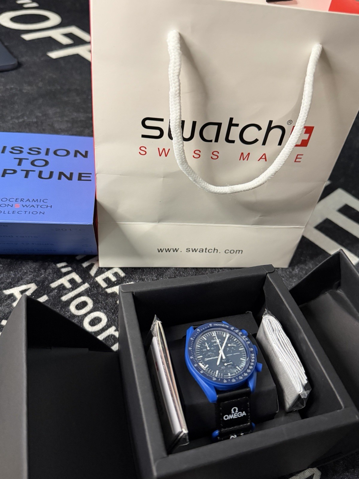 OMEGA x Swatch Speedmaster MoonSwatch Blue Unisex Adults Watch
