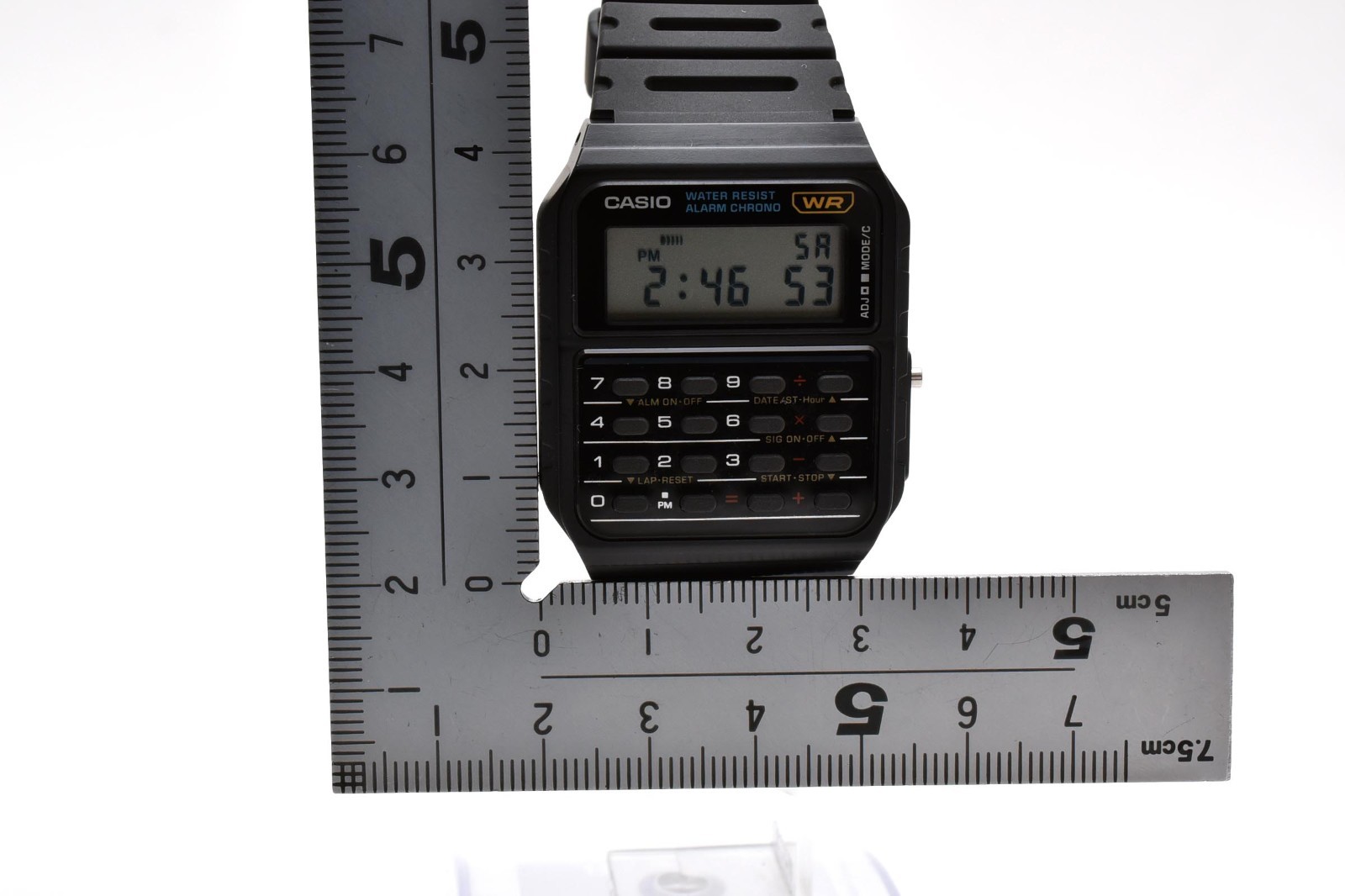 Casio CA-53W Databank Calculator Digital Quartz Watch Black [Near Mint]