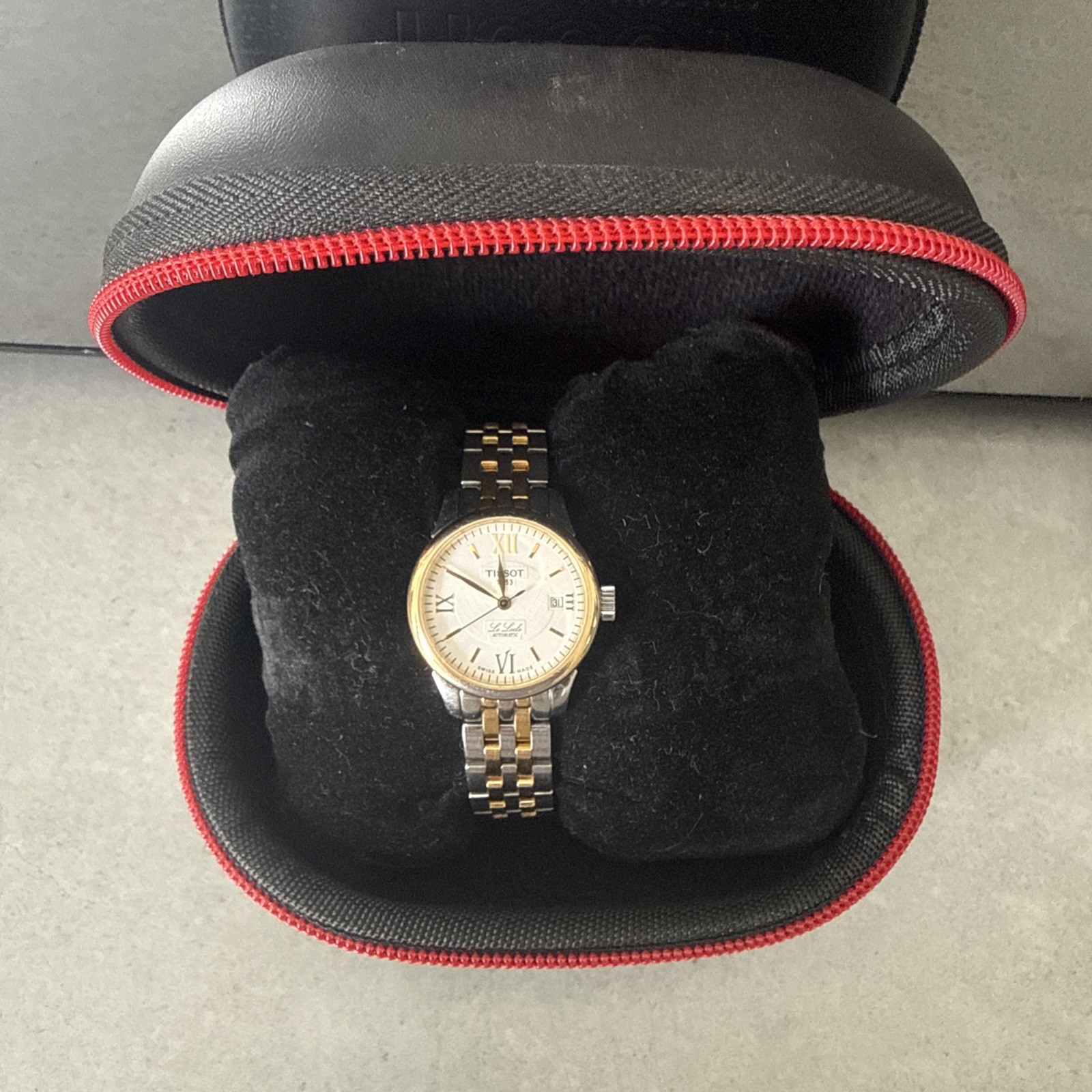 Tissot Le Locle Automatic White Face Dial Two-tone Ladies Watch With Box