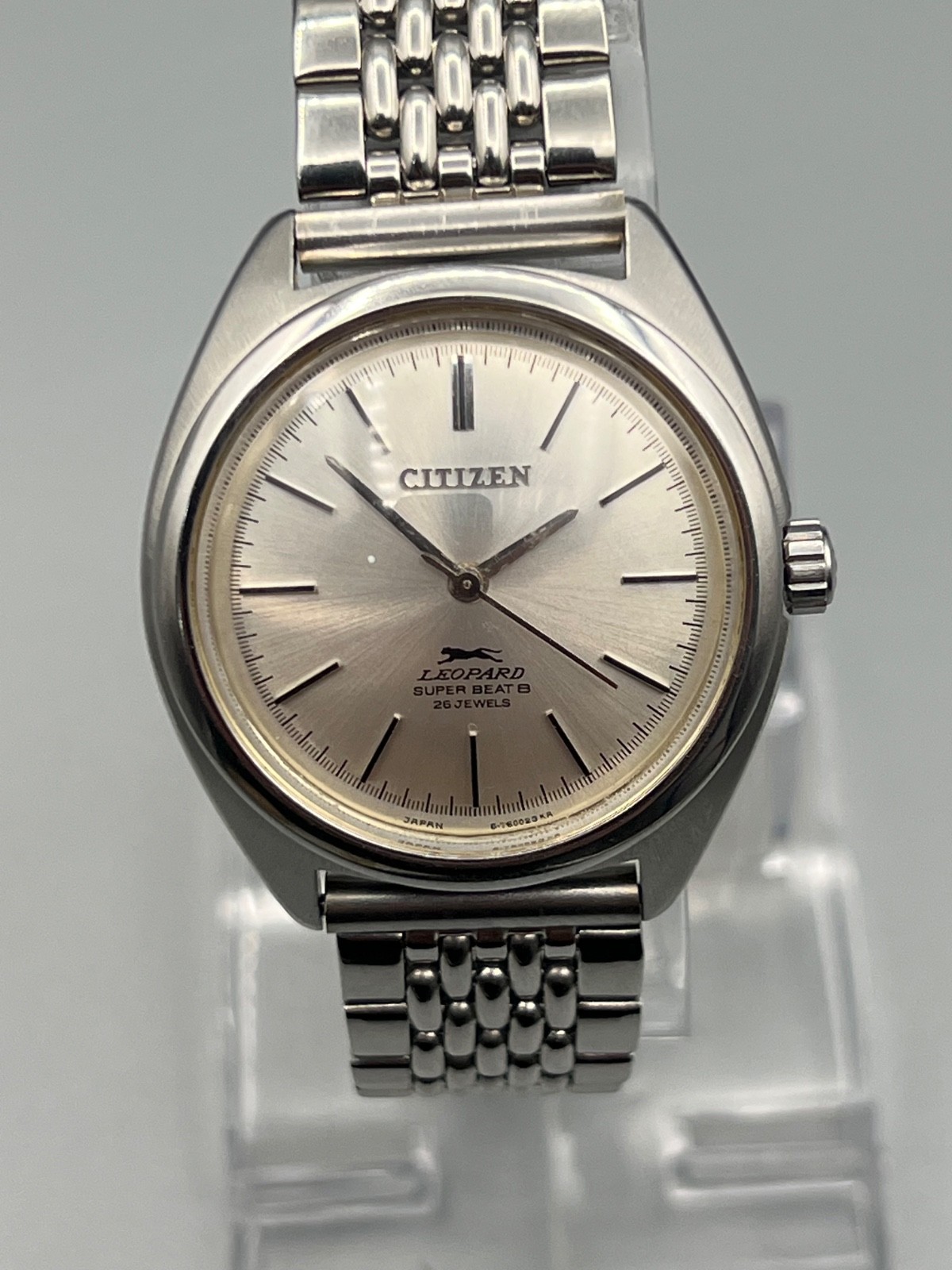 citizen automatic leopard super beat 8 silver colour dial for mans