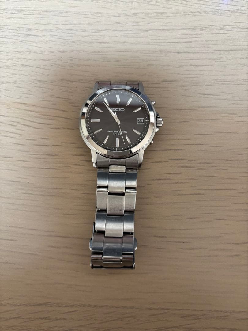 Seiko Solar 7B52-0AF0 Men’s Wristwatch Used from Japan