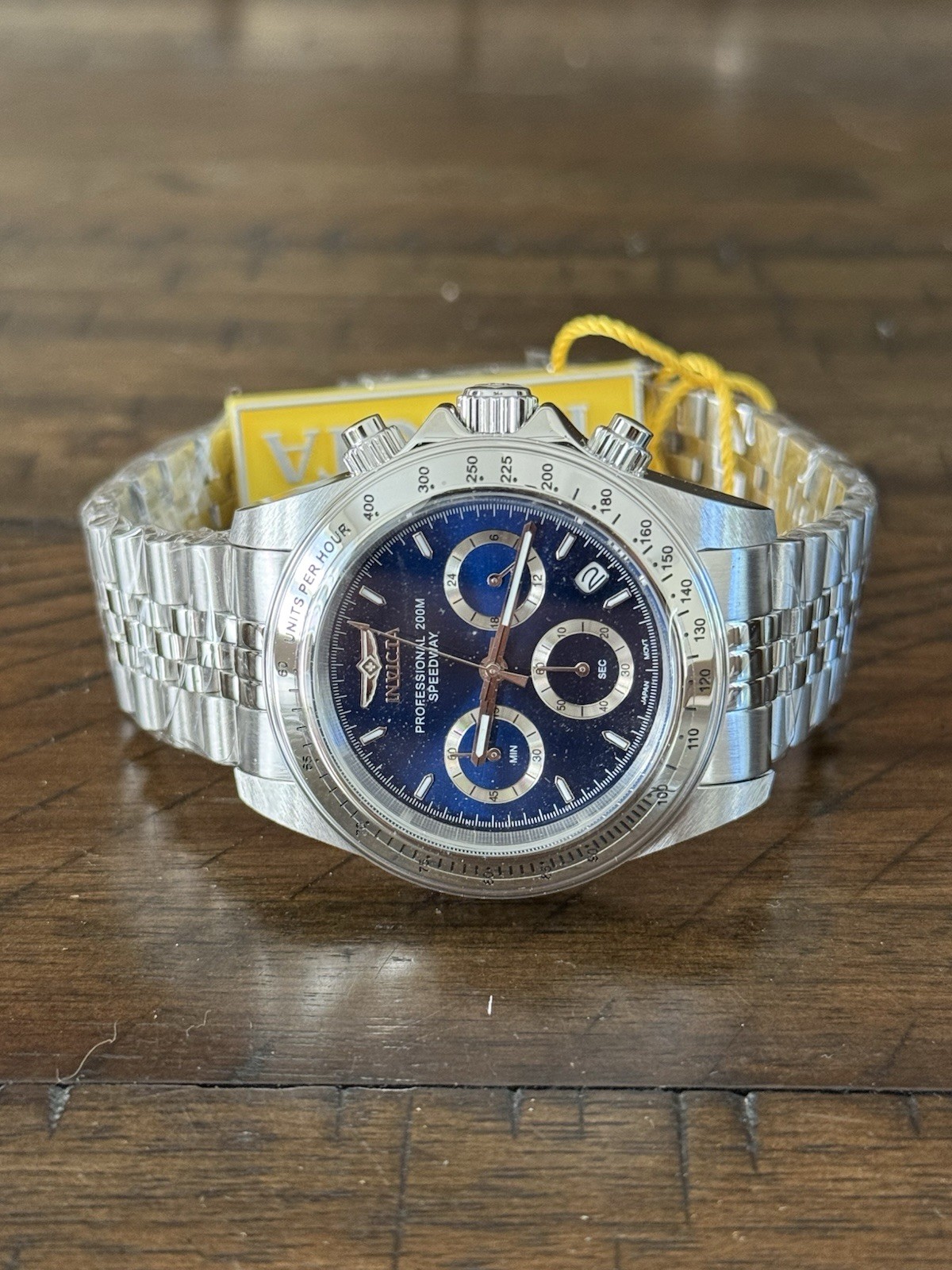 Invicta Speedway 30990 Men’s Watch – 39.5mm, Steel Blue Dial NEW W/Box