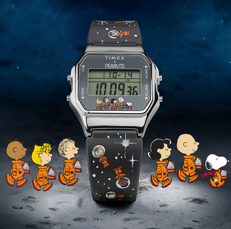 Timex x Peanuts T80 Snoopy Space Watch – Limited Edition Resin Strap 34mm