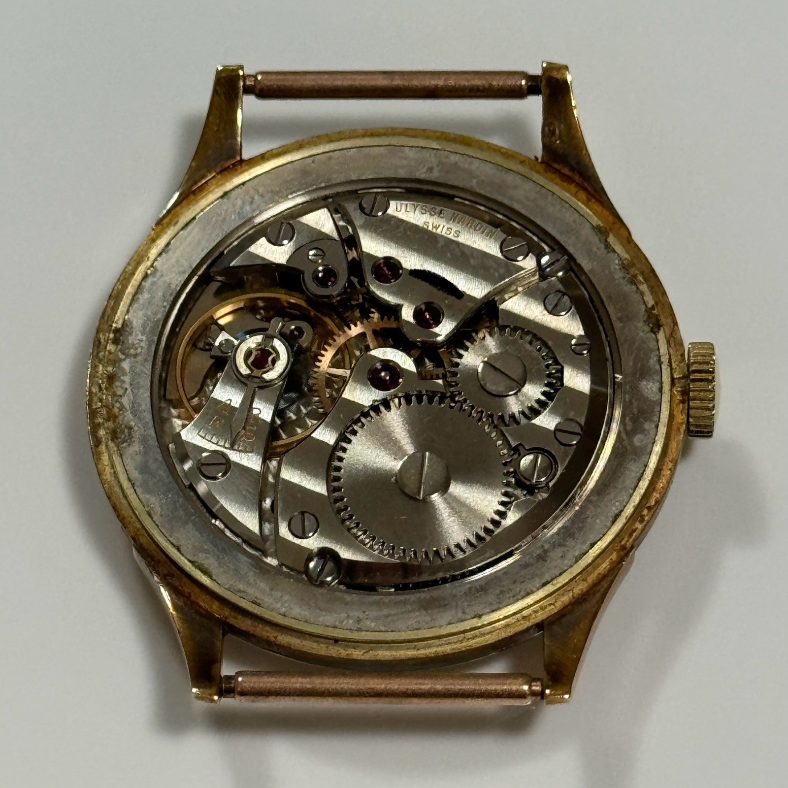 Vintage Ulysse Nardin 14K Solid Gold Manual Wind Men’s Watch