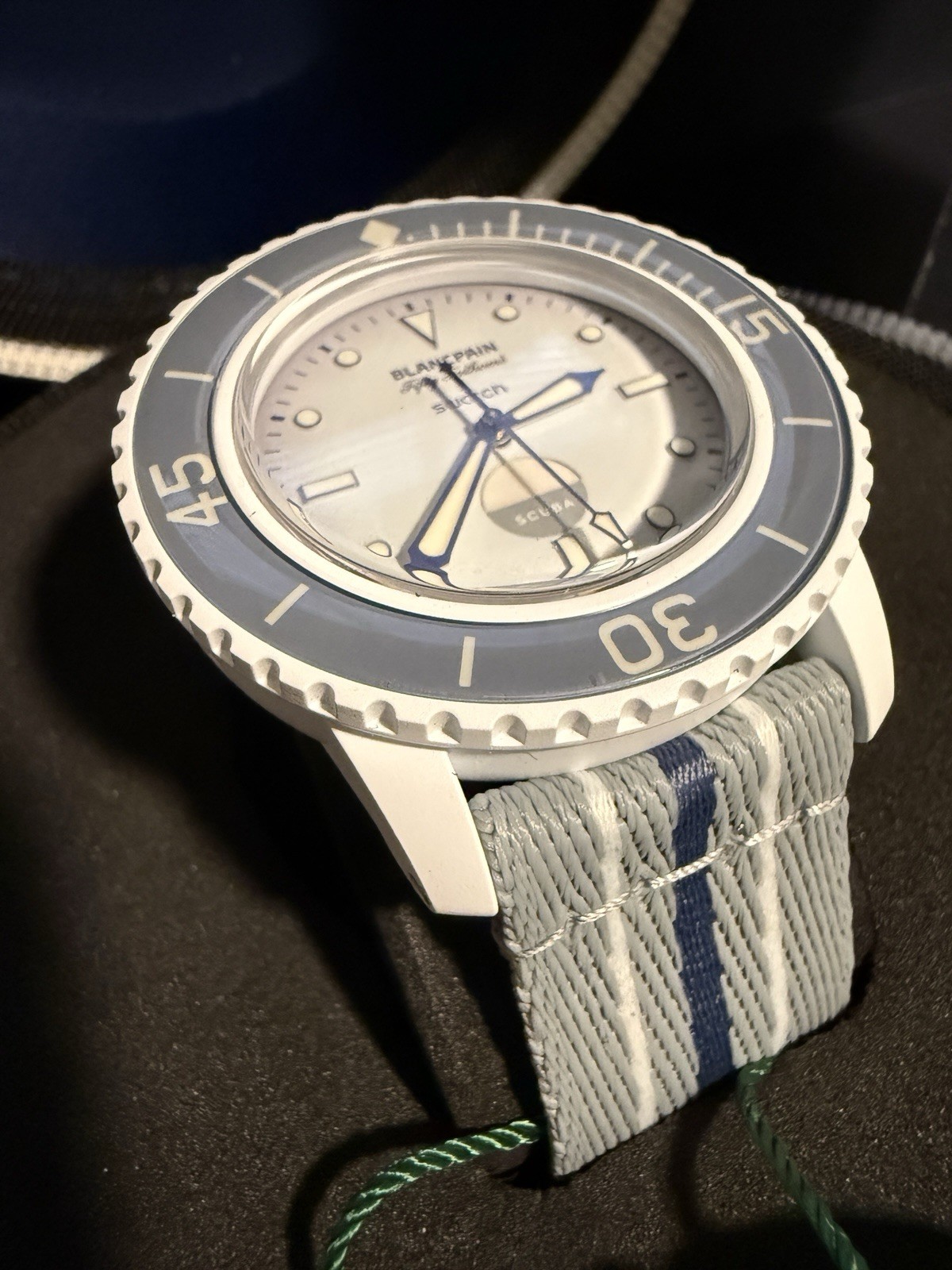 NEW Swatch x Blancpain Fifty Fathoms Antarctic Ocean Bioceramic Auto 42mm Box