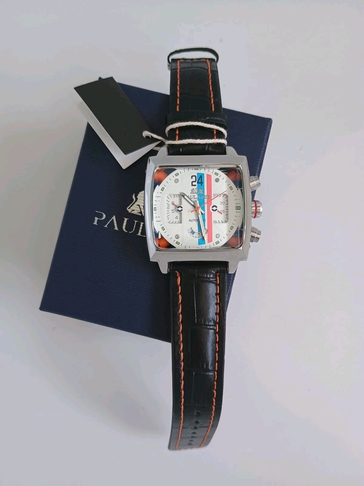 New watch Motorsport 24 hours retro gift racing style, + tags lovely gift