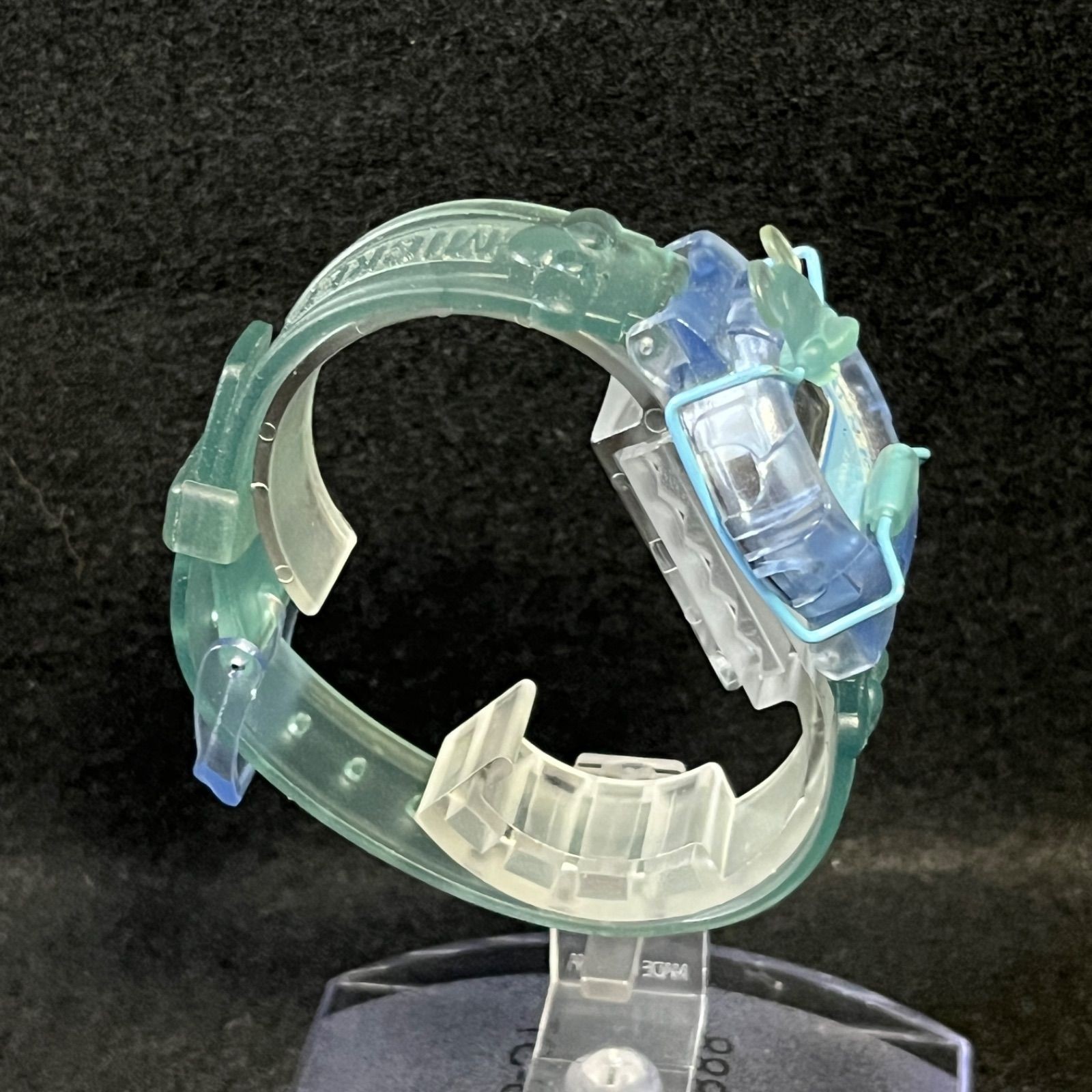 Operational Item Disney Mickey Mouse digital wristwatch light blue confirmed to