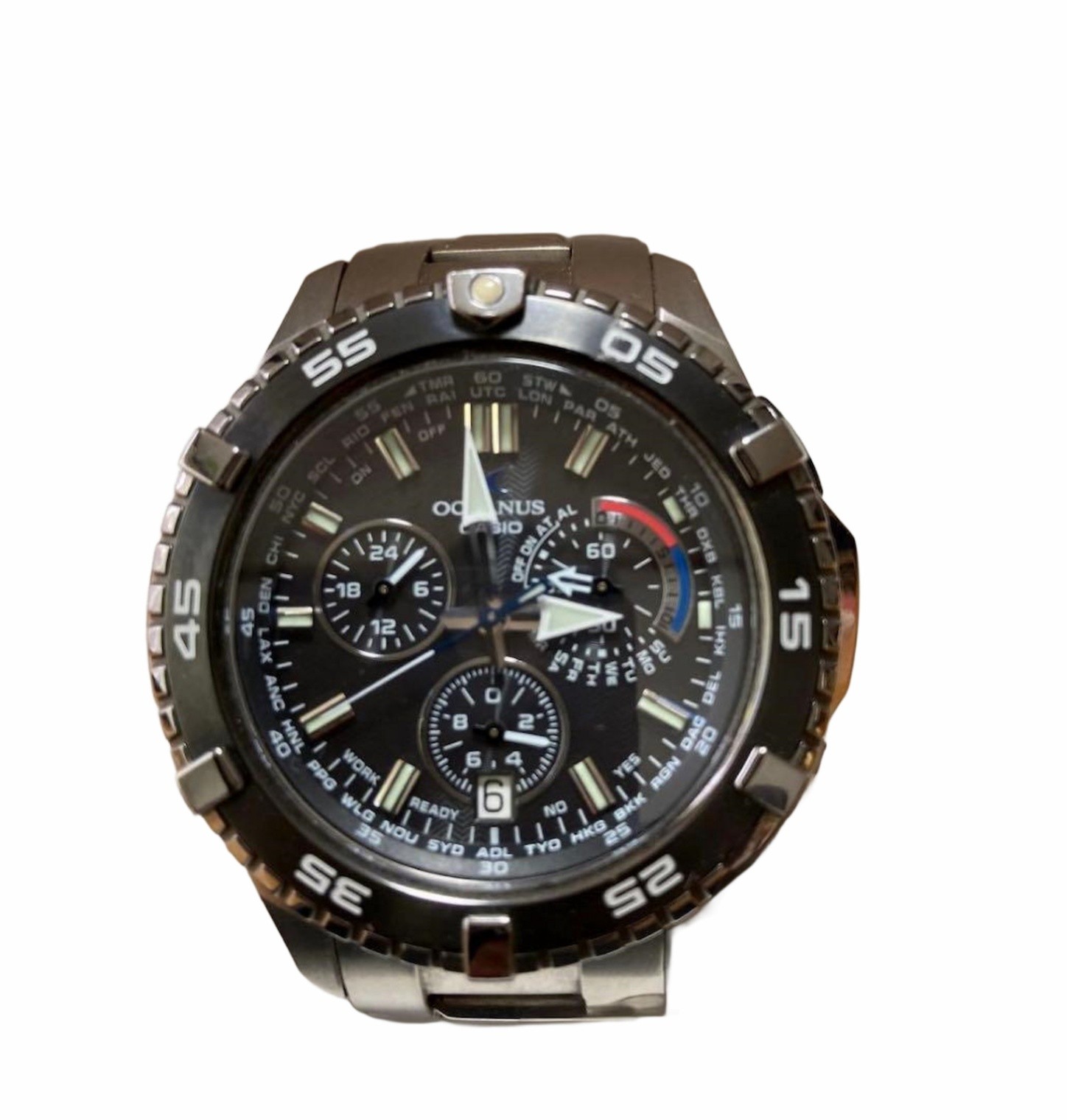 Casio Oceanus OCW-P500TDJ-1A1JF Solar Watch Stainless Steel Black Japan Japan