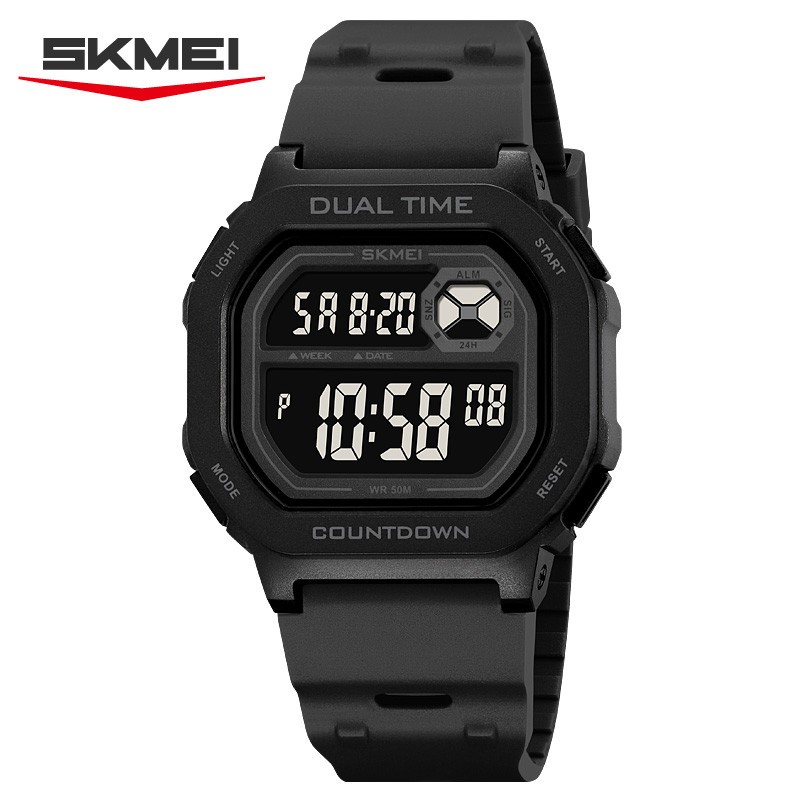 SKMEI Men Sport Watch Fashion Student Boy Girls Watch LED Countdown Watches Gift