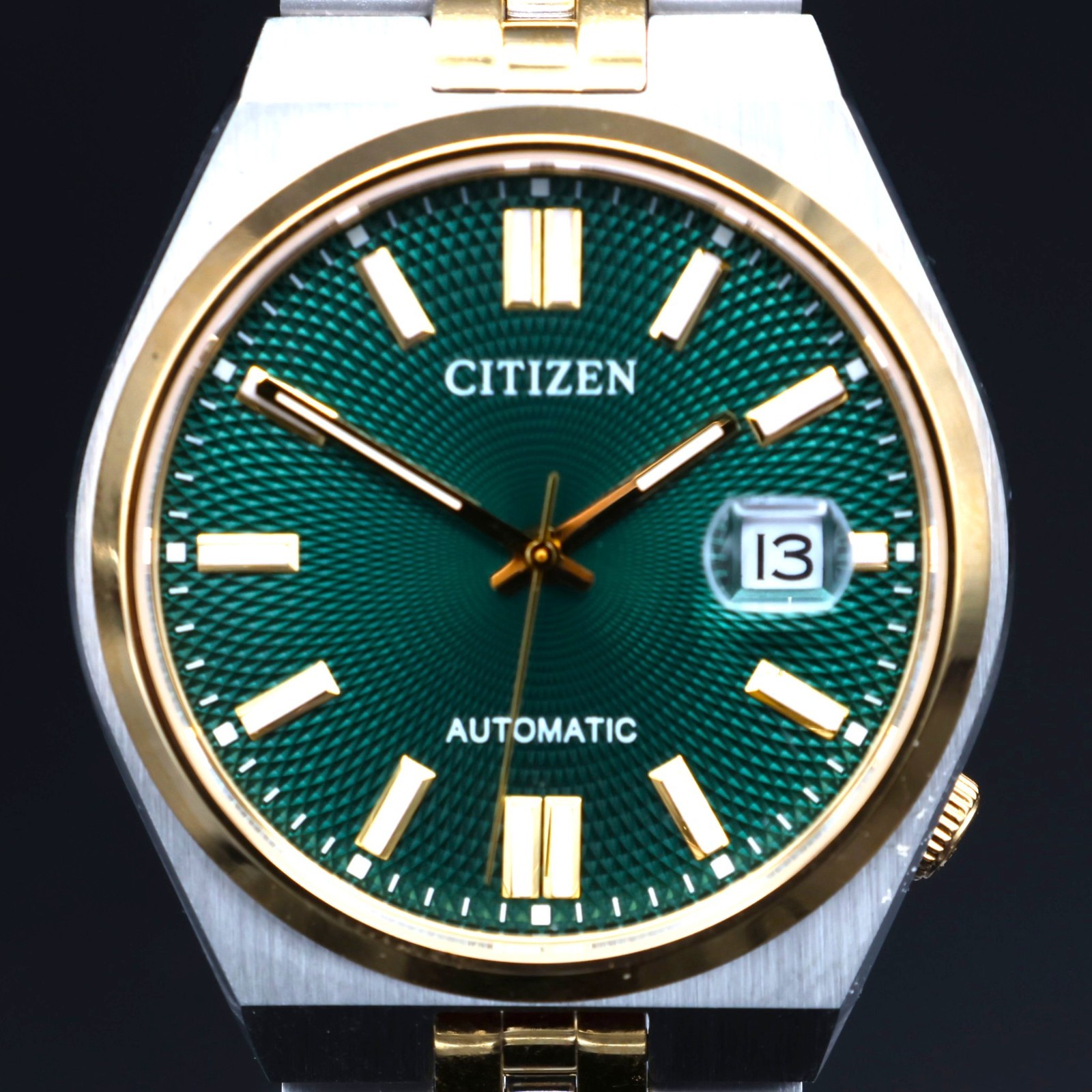 Citizen Tsuyosa 60 Automatic Watch Green Dial Two Tone 40mm NWT NK0024-54X🟢