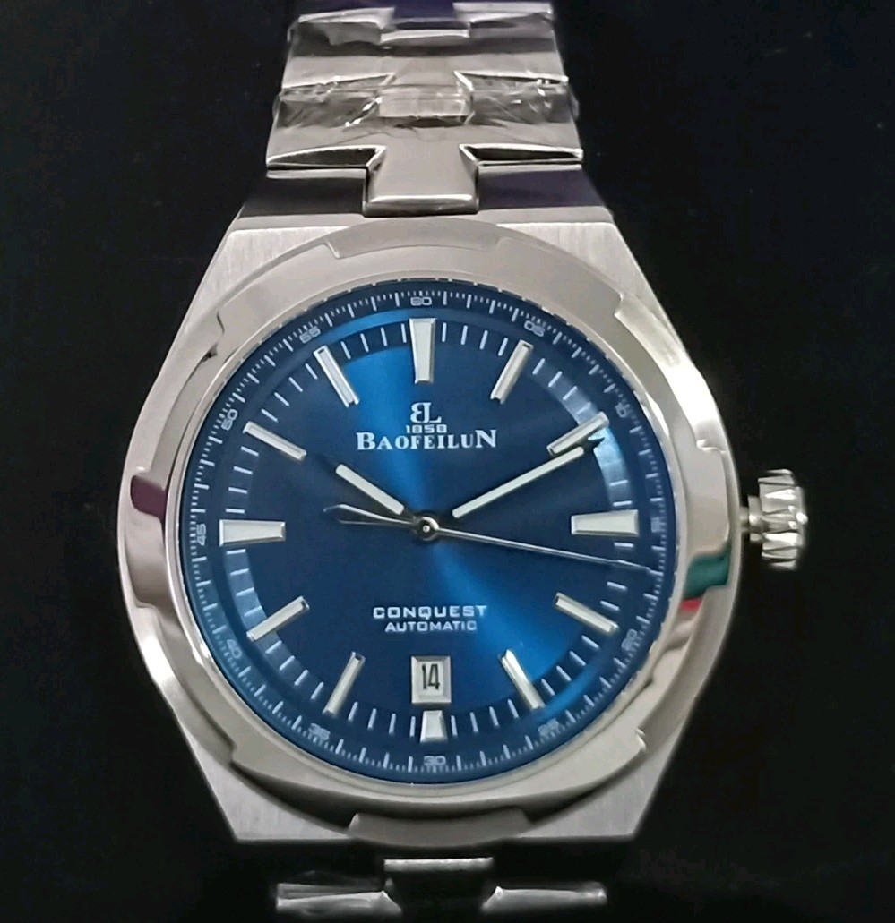 Over Seas Conquest Integrated Bracelet Automatic Sapphire Stainless Steel 50mWR