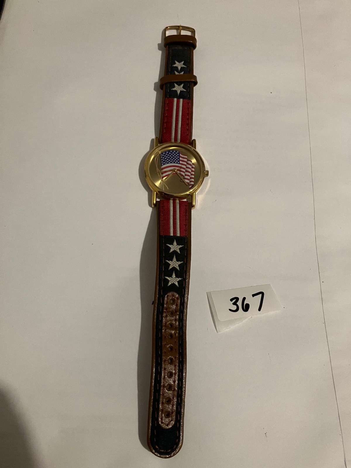 WATCH WRISTWATCH USA FLAG RED WHITE BLUE KIDS ADULT MEN WOMEN WRIST SODA POP