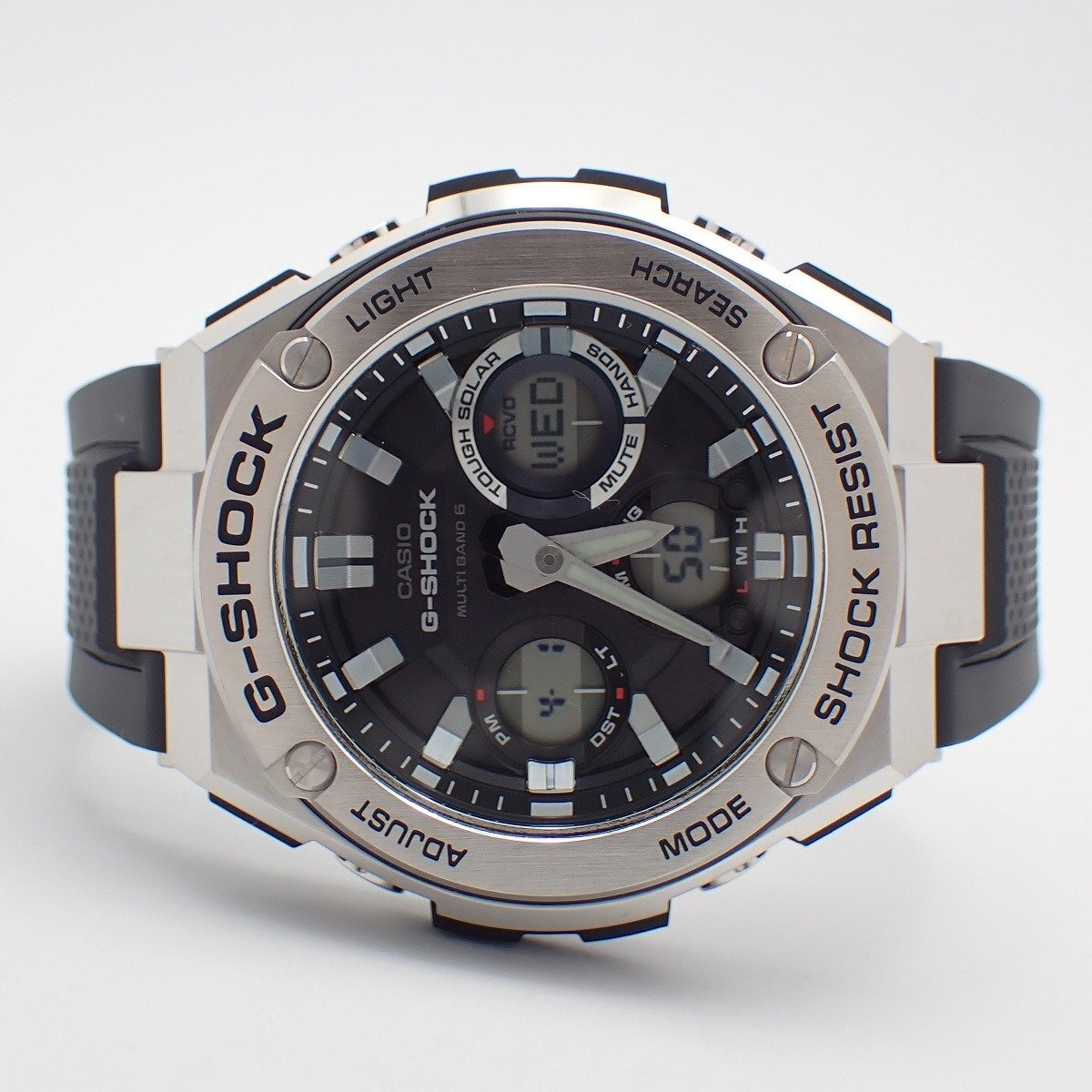 Excellent condition Casio G SHOCK G Steel Solar Radio Wave Analog Digital Model