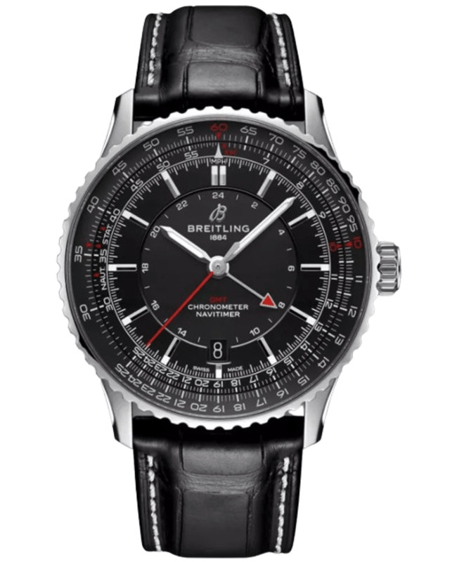New Breitling Navitimer Automatic 41 GMT Black Dial Men’s Watch A32310251B1P1